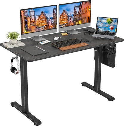 STARY Electric Standing Desk Adjustable Height Sit Stand Home Office Desk with Splice Board