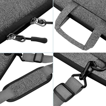 Universal Laptop Shoulder Bag 13-17.3 Inch Shockproof Briefcase with Multi-Pockets & Adjustable Strap for MacBook Pro/Air