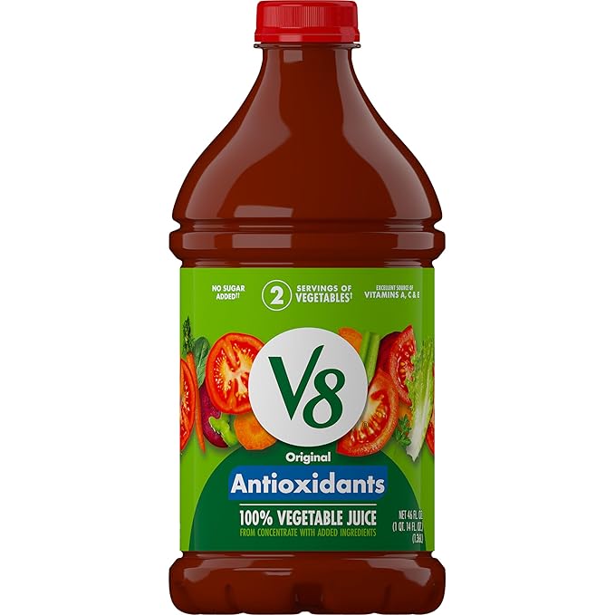 V8 Antioxidants Original 100% Vegetable Juice, 46 fl oz Bottle