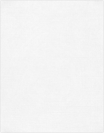 LUXPaper 8.5" x 11" Classic Linen Paper | Letter Size | Avon Brilliant White | 70lb. Text | 500 Qty