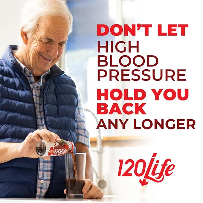 120/Life Blood Pressure Support, Beet Root Juice, Pomegranate Extract, Cranberry Juice, Tart Cherry, Hibiscus, and Magnesium (8 Fl Oz, Pack of 14) - Gluten-Free & Vegan