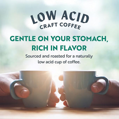 Clean Coffee Co. - Low Acid Dark Roast, Tested for Molds and Toxins, Honduras Blend, Notes of Caramel, Dark Chocolate, and Toasted Malts (Ground, 12 oz Bag) (Pack of 2)