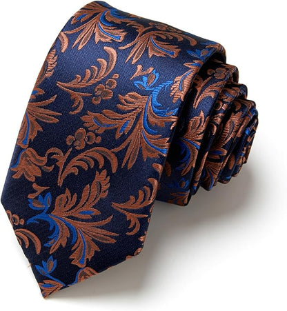 Tie For Men Necktie Woven Jacquard Neck Ties Set 6 PCS