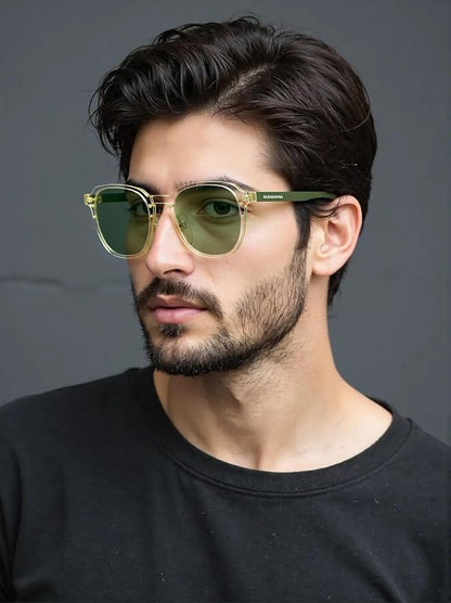 Sleep Glasses for 99.9% Blue Light Glasses Dual AR Coatings Green Lens for Computer Gaming Reduce Eyestrain