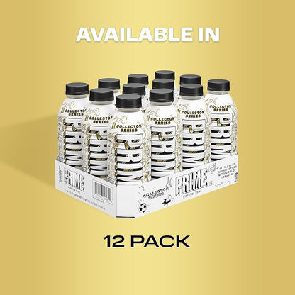 PRIME Hydration Collector Series, Sports Drinks, Electrolyte Enhanced for Replenishing Fluids, 250mg BCAAs, B Vitamins, Antioxidants, Low Sugar, 16.9 Fl Oz, 12 Pack