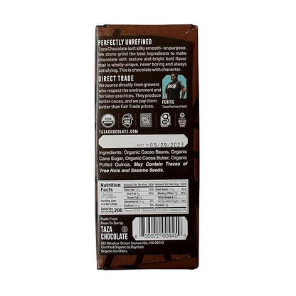 Taza Chocolate Organic Seriously Good Dark Chocolate Bar Variety Pack Bundle, 2.5 oz (4 count), Vegan