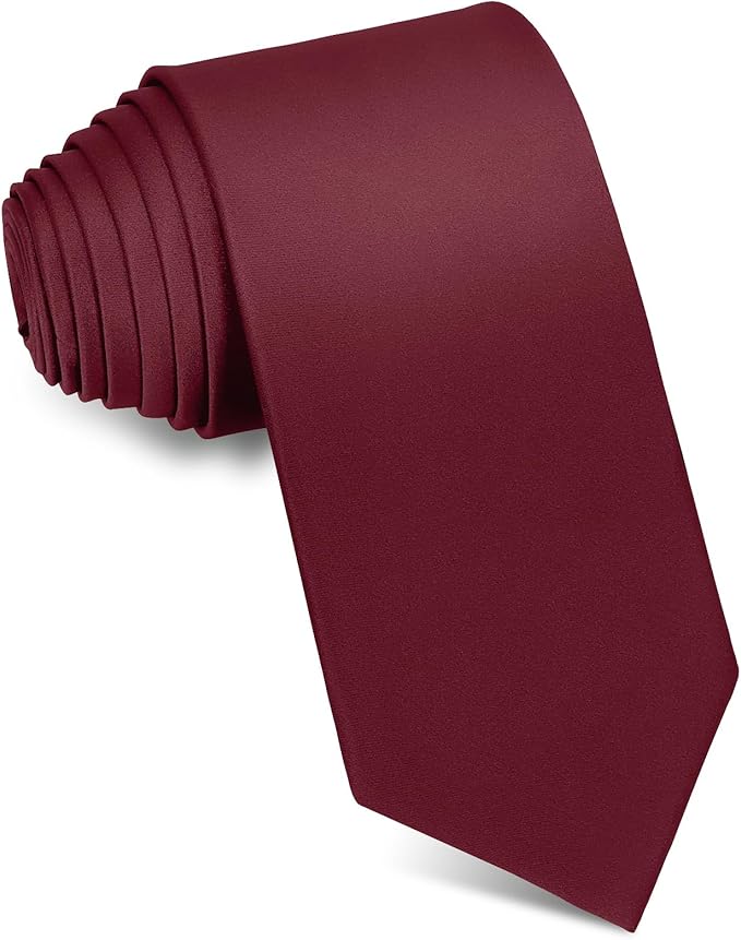 Men's Ties Solid Pure Color 3.15" (8CM) Necktie Plain Formal Business Wedding Black Ties For Men