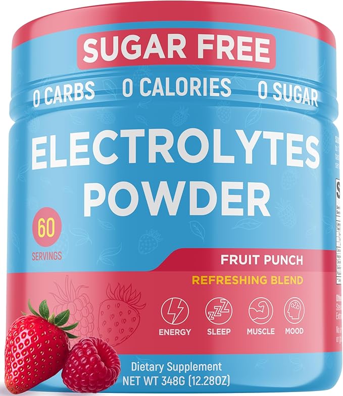 Keto Vitals Keto Electrolytes Powder | Keto-Friendly Electrolytes with Potassium, Magnesium, Sodium, Calcium | Electrolytes Sugar Free | Supplement Energy Drink Mix | Zero Calories, Zero Carbs