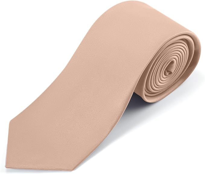 Black Ties For Men Solid Pure Color Formal Neckties 3.15" (8CM) Men's Tie for Business and Wedding with Gift Box