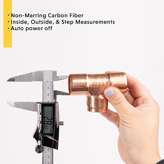 General Tools Digital Caliper 14712 - 12" Caliper Measuring Tool - Stainless Steel Ruler