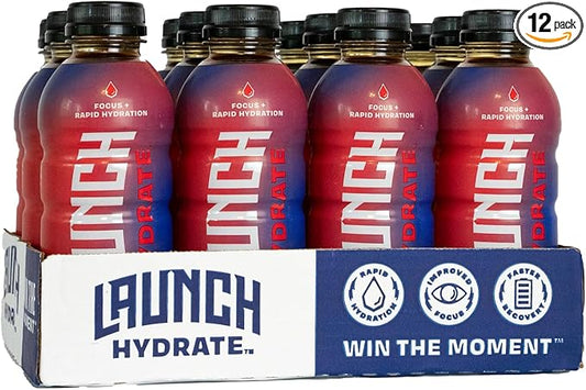 Sports Drink - Real Cane Sugar, Half the Sugar, 3x Electrolytes, Cognizin® for Focus, Vitamin B12 Energy Boost, L-Alanyl & L-Glutamine Hydration Formula, No Artificial Sweeteners, Colors, or High Fructose Corn Syrup – Fruit Punch Flavor – Trusted by Pe...