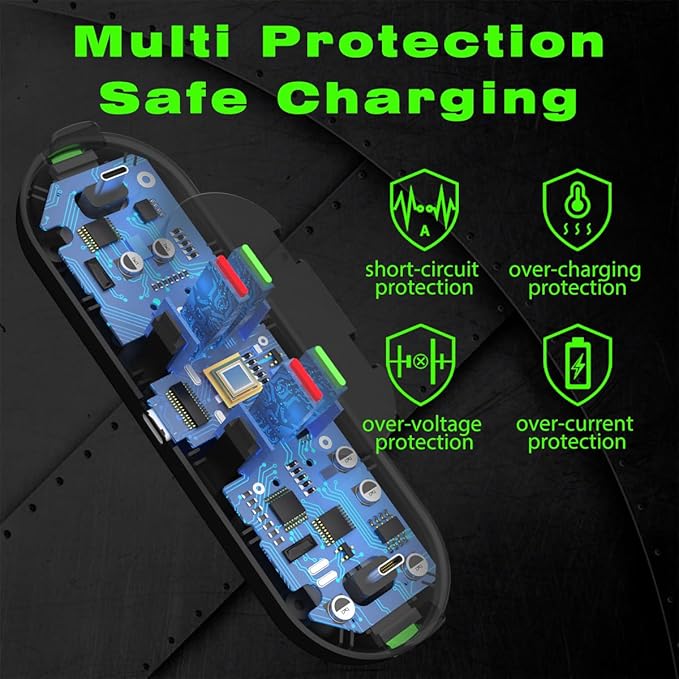 Switch Controller Charger for Nintendo Switch, Charging Dock with JoyCon/Pro / PS5 Controller, Charger Station with LED Indicator and Charger Cable for JoyCons, 6 in 1 Nintendo Charging Dock