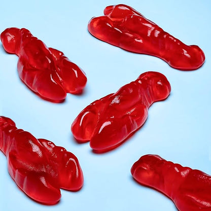 Kervan Candy Bebeto Red Lobster Gummies - Fruity, Soft & Sweet Gummy Candy Bulk for Kids, Gift Snacks and Parties - Big Party Size Bag Red Lobsters (5 lbs)