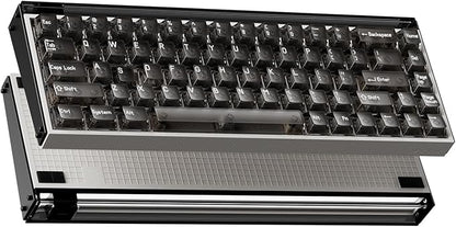 MelGeek MADE68 Pro+ Wired Keyboard, Hall Effect Magnetic Switch Gaming Keyboard, 65% Compact Rapid Trigger, Hot-Swappable, RGB Snap Tap & Adjustable Actuation, Online HIVE Custom (Phantom Gray)