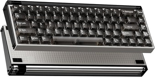 MelGeek MADE68 Pro+ Wired Keyboard, Hall Effect Magnetic Switch Gaming Keyboard, 65% Compact Rapid Trigger, Hot-Swappable, RGB Snap Tap & Adjustable Actuation, Online HIVE Custom (Phantom Gray)