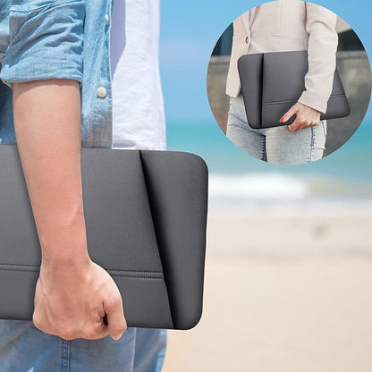 TEDNETGO 14 Inch Laptop Sleeve, Waterproof Protective Case Cover for Apple MacBook Pro 2022, Upgrade 13 Inch, Grey