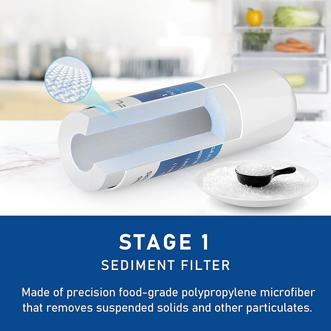 4 Stage Cooler Filter Replacement Kit, Compatible With Brio "UVF4" Models, Replacement for Brio MIB400PKUF Filter, NSF Certified