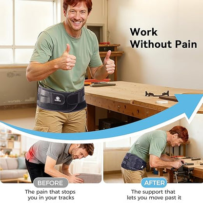 Ultra Sacroiliac SI Hip Belt for Women and Men, [Upgraded Medical-Grade] Adjustable Breathable Hip Brace, Sciatica Pain Relief Devices, Trochanter Brace for Relieving Lower Back Pain, Pelvic Pain & Sciatica (XXX-Large)