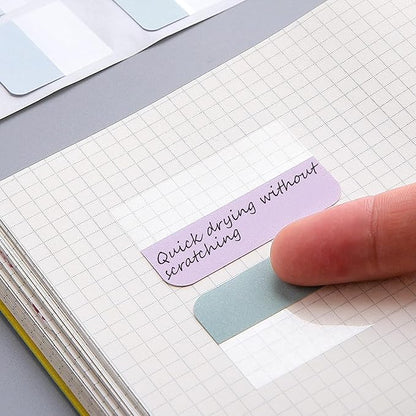 AccEncyc 480 Pcs Colored Index Tab 1"x1.1" Large Book Sticky Tabs Repositionable Page Tabs Flags Page Markers Labels for Notebooks, Filing, Classification,12 Colors