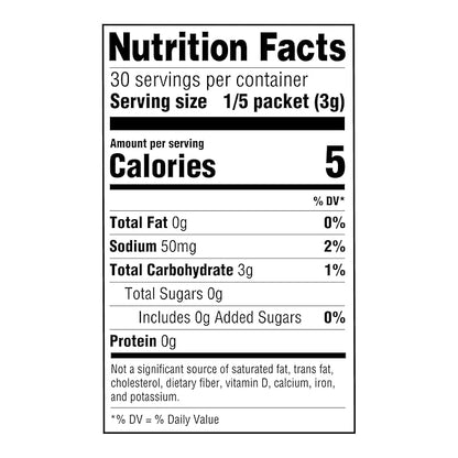 Amazon Grocery, Lemonade Drink Mix Singles, 0.53 Oz (Previously Happy Belly, Packaging May Vary)