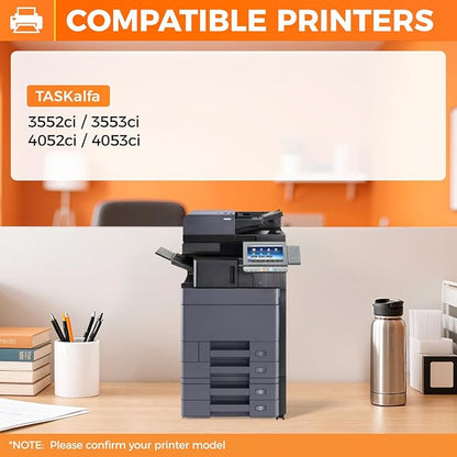 TK-8527 TK8527 Toner Cartridge 4Pack High Yield Replacement for TK-8527K TK-8527C TK-8527M TK-8527Y Compatible with Kyocera TASKalfa 3552ci 3553ci 4052ci 4053ci Laser Printer Black Cyan Magenta Yellow