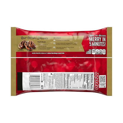 CHR ROLO Creamy Caramels Wrapped In Rich Chocolate Candy Laydown Bag 17 oz. (Pack of 2)