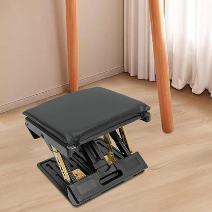 Adjustable Foot Rest for Under Desk at Work, Comfortable Footrest W/4-Level Height Adjustment, Ergonomic Leg Rest for Office Gaming Chair, Foot Stool W/Removable Soft Pad, Anti-Slip