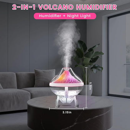 Humidifiers for Bedroom Cool Mist Ultrasonic Small Humidifier with Humidity Sensor Auto Shut Off LED Colorful Gradient Light Mini Humidifier For Plants,Bedroom,Baby Room,Office, Home（White)