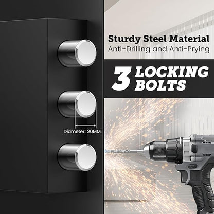 1.2 Cu ft Fireproof Safe Box for Home Use, Fire Safe with Keypad and Removable Shelf, Digital Security Safes with Combination Lock for Money Jewelry Medicine Documents