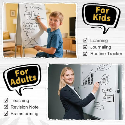 V-Opitos 144 Pack Fine Tip Dry Erase Markers - Bulk Whiteboard Erasable Black Markers, Ideal for School Classroom Office Supplies, Non-Toxic & Easy Clean for White board