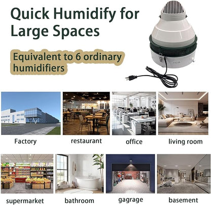 200 Pint Air Humidifier Commercial Grade Mist And Mist Hydroponic Growth Chamber，Industrial Grade Humidifier With Multi-Directional Fogging Head, Indoor Plant For Large Rooms