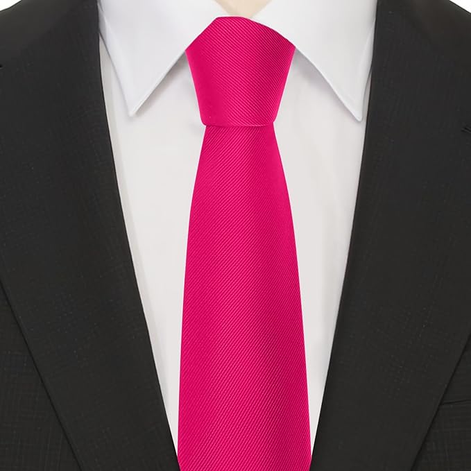 Boys Tie Solid Color Necktie for Age 12-14-16 Years Teen Wedding School Graduation with Gift Box