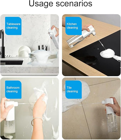 Foaming Hand Soap Dispenser Automatic - Puppy Soap Dispenser for Bathing, Shampoo Frother | Touchless Design, Rechargeable 1200mAh Battery, 300ml Capacity, ABS Material, 21x8.5cm