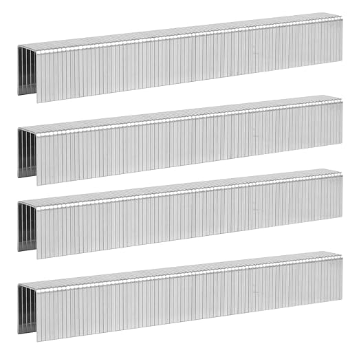 Heavy Duty T50 1/2 inch Staples 5000-Count, 20 Gauge Galvanized, for Pneumatic, Electric, Manual T50 Stapler Gun