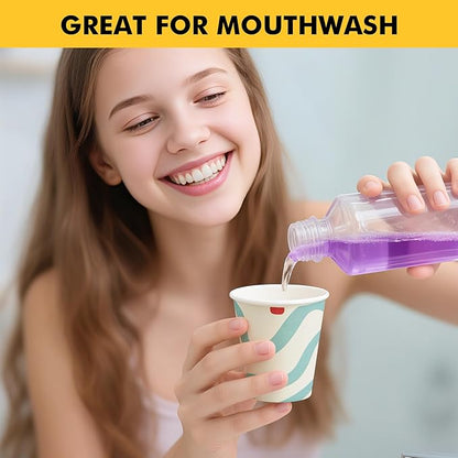 RACETOP [300 Pack] Paper Cups 3 oz, Bathroom Cups 3 oz, Disposable Bathroom Paper Cups, Small Mouthwash Cups, Ideal for Party, Travel