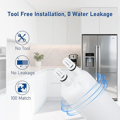Filter 1 Water Filter Replacement, Compatible with EveryDrop Filter 1, Kitchenaid KAD1RXD1, Whirlpool WRS325SDHV, WRS325SDHW, WRS315SDHW, WRS315SDHM, WRS315SDHT, WRS331SDHW, 2 Pack