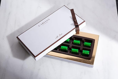 CARIANS Dubai Chocolate Gift Box, Dubai Chocolate Candy with Pistachio and Kunafa, Individually Wrapped Chocolate, Great for Gift Giving, Anniversary, Christmas, Thanksgiving, Halloween, 10 Pc
