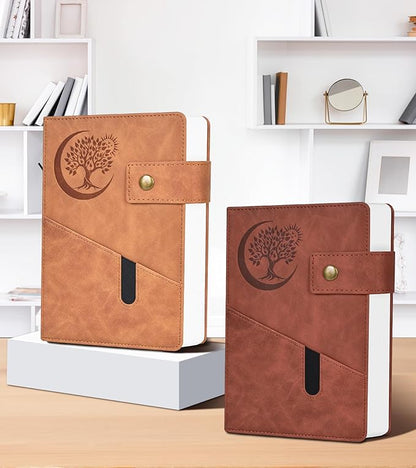 365 Page Thick Lined Journal Notebook for Men Women, A4 Large Leather Journals for Writing, Hardcover Notebooks for Work, School, Note Taking, Business, Travel Diary, College Ruled 8.5" x 11"