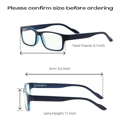 Readerest Blue Light Blocking Glasses – Computer Eyewear, UV Protection, Eye Strain & Glare Reduction, Lightweight Frame