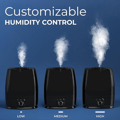 Everlasting Comfort 6L Humidifiers for Bedroom, Quiet 50HR Runtime No-Filter Supersized Cool Mist Humidifier Large Room for Whole House, Plants, Baby Nursery, Allergies, Dry Skin, Congestion, Indoor