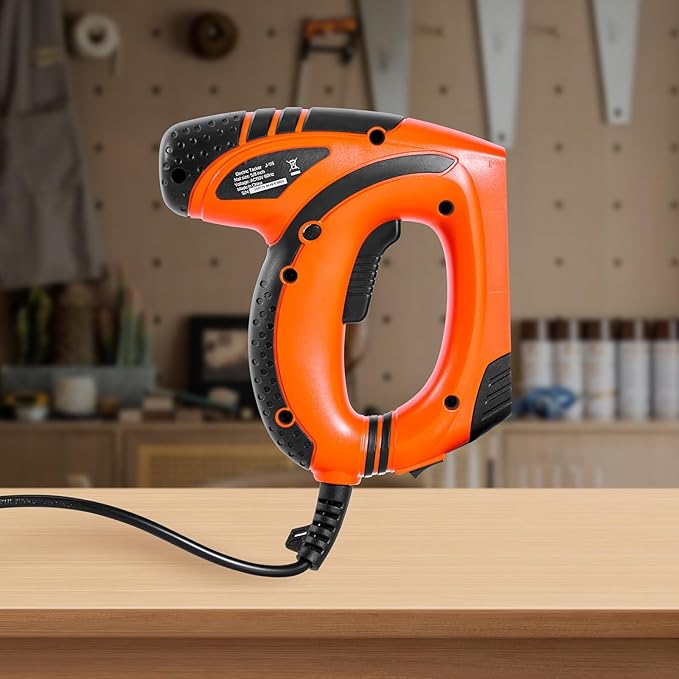 VEVOR Electric Nail Gun, 2-in-1 Staple Gun Brad Nailer, 18 Gauge 5/8 inch, Stapler Brad Nailer with 1000 Pcs Staples and 1000 Pcs Brad Nails, Non-Slip Rubber Grip, for Woodworking and DIY Projects