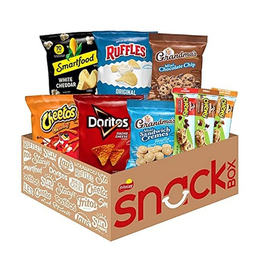 Frito-Lay Lunch Box Mix, Chips, Cookies and Quaker Chewy Bars Variety Pack, (Pack of 40)