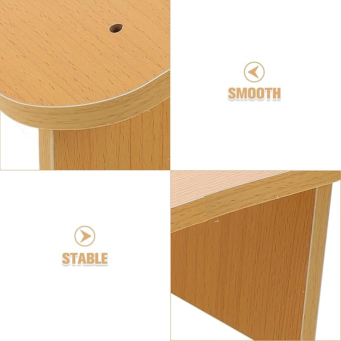 Under Desk Wood Foot Rest Non-Slip Footstool for Office and Home Use Ergonomic Feet Stand with Fine Texture Surface for Comfortable Leg Support and Improved Posture