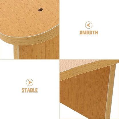 Under Desk Wood Foot Rest Non-Slip Footstool for Office and Home Use Ergonomic Feet Stand with Fine Texture Surface for Comfortable Leg Support and Improved Posture