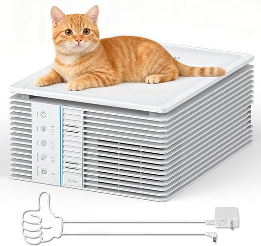 Air Purifiers for Home Large Room Up to 1300 Ft², MOOKA HEPA Air Purifier for Home Pets with Washable Pre-Filter, Fragrance, Air Cleaner for Pet Hair Odor in Bedroom, Dorm Room, Office, White