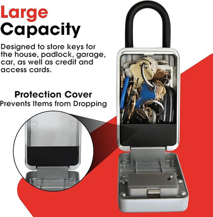 Key Lock Box, Secure lock box for keys with code for Indoor and Outdoor Use, Ideal for Home, Office or Rentals, Perfect for Homeowners and Businesses Looking for a Secure Storage Solution