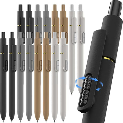 Fidget Gel Pens 16 Pack-0.7mm Fine Point Black Ink, Smooth Writing Pens, Quick-Dry Black Ink for Journaling, School & Office Supplies, Long Lasting Aesthetic Pens, Gift for Men (Classic Color)