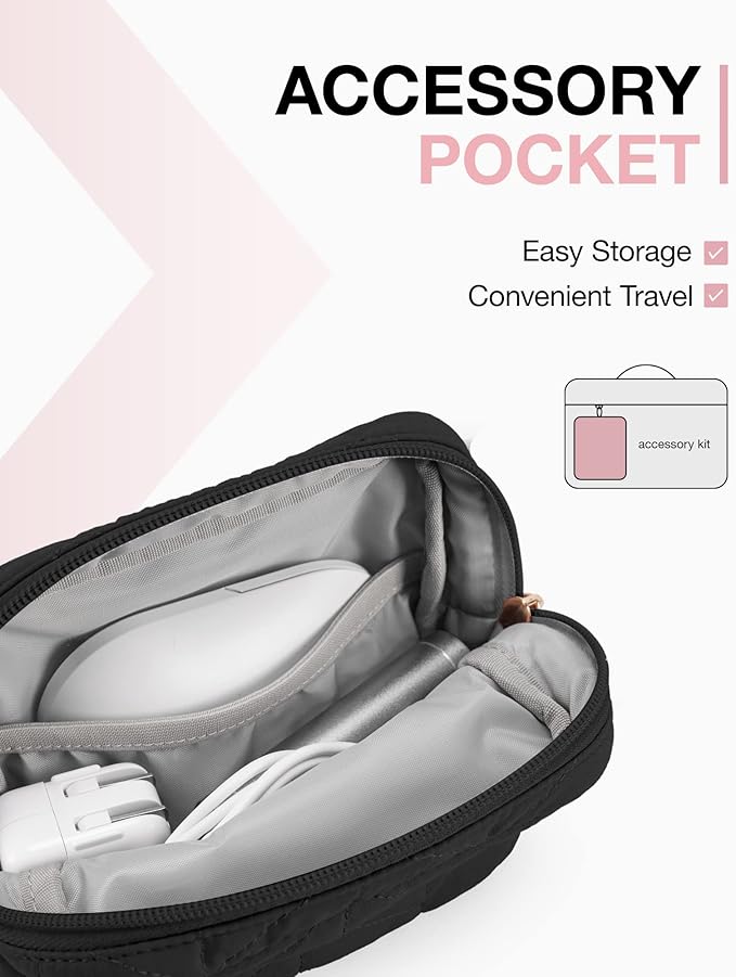 BAGSMART 15-16 inch Laptop Case with Handle, Puffy Padded Sleeve Compatible for MacBook Air 15.6 inch, MacBook pro 16 inch, Dell, HP Computers