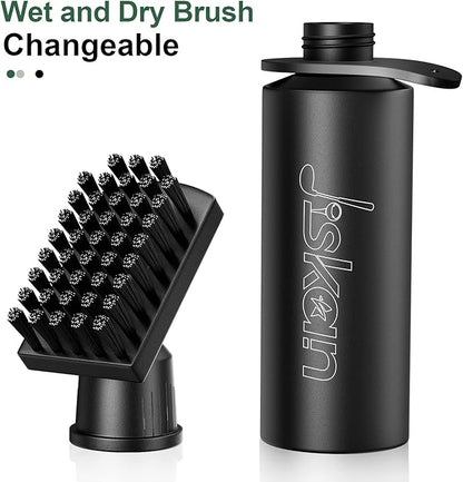 Pro Golf Club Brush Cleaner with Retainer Clip and Squeeze Water Bottle 7.5 Inches Holds 4 Ounces of Water, Essentials Golf Accessories for Men, Best Golf Gifts for Men
