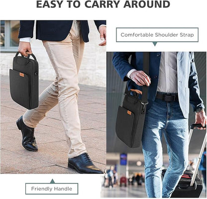 NIDOO Laptop Shoulder Bag for 13" 13.6" Macbook Air M4 M3 M2/ MacBook Pro / 12.9" 13" iPad Pro M4/ 13" iPad Air M2 M3 / 13 inch Surface Pro 10 9 8, Vertical Laptop Sleeve Handbag for 13.4" XPS Samsung